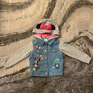 Disney Minnie jean jacket size 2T